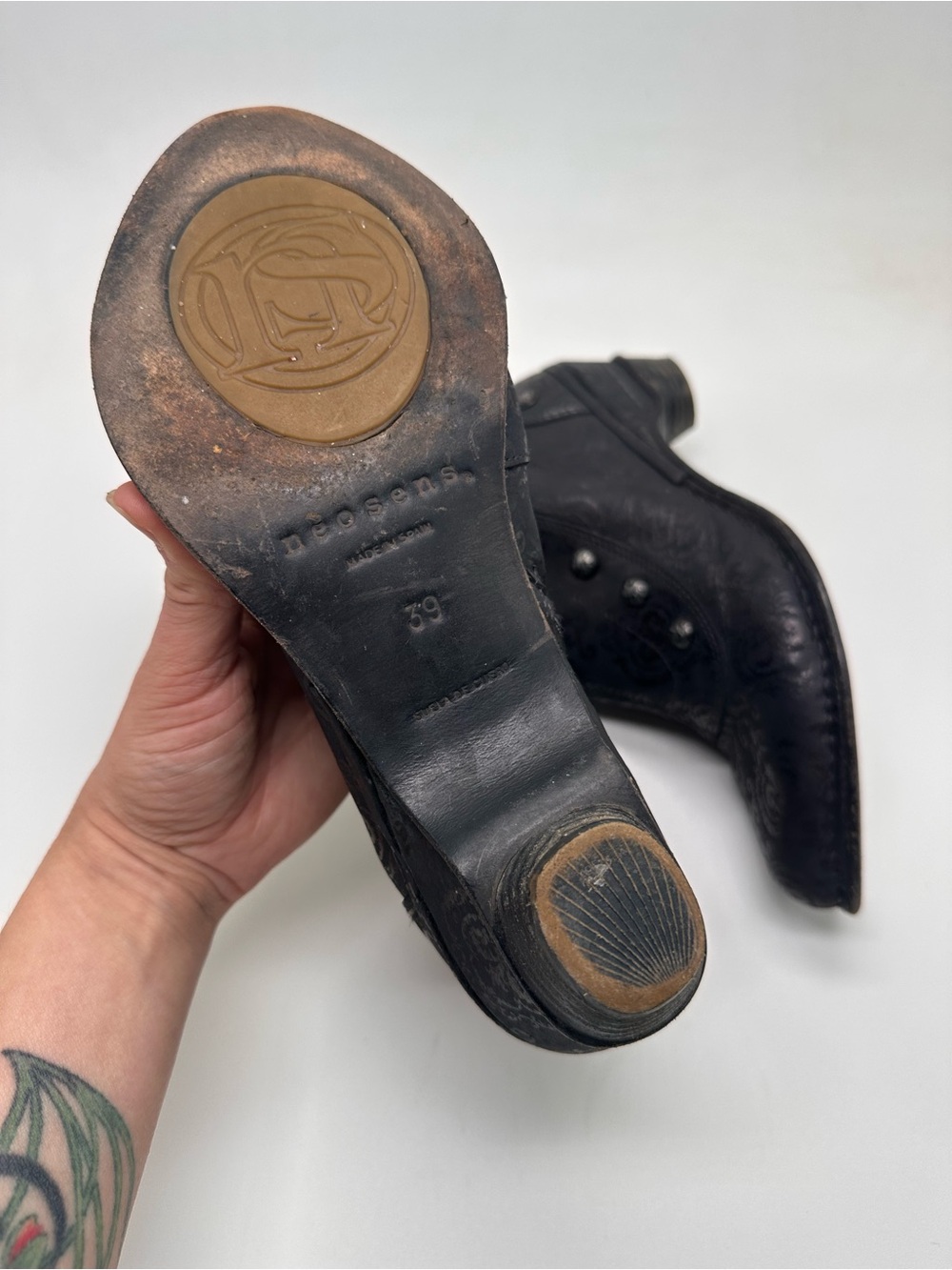 Neosens | Rococo Dark Academia Ankle Boots in Black - Picture 10 of 12